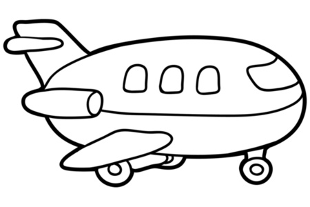 Coloriage Avion 20 – 10doigts.fr